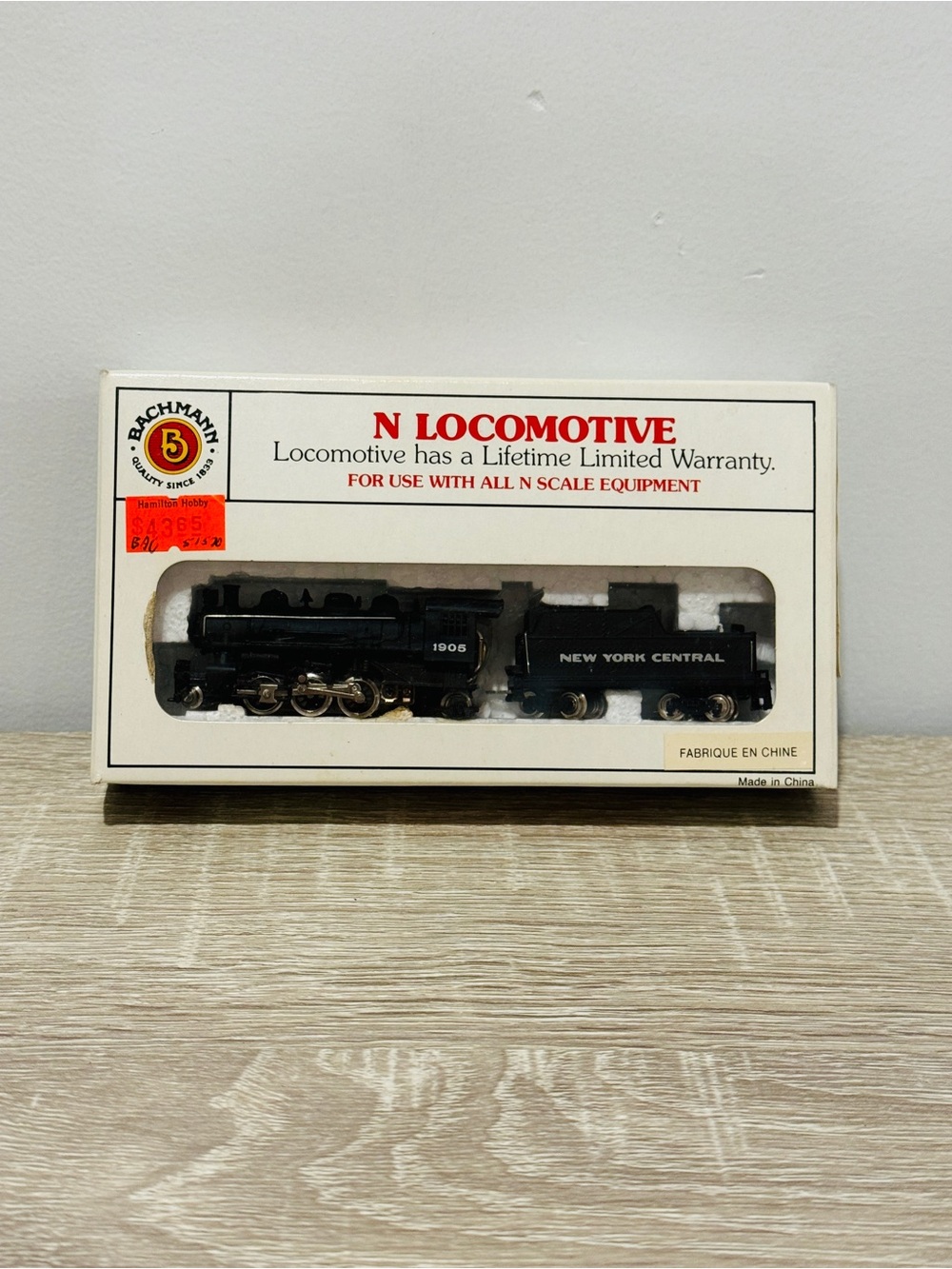 Bachmann N Scale Prairie 2-6-2 & Tender New York Central #1905 Item 51570 Boxed